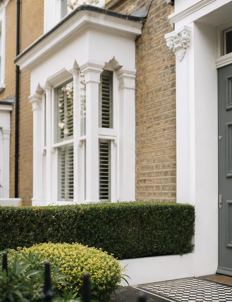 Row of Victorian terraced houses in West London