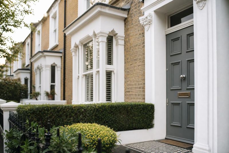 Row of Victorian terraced houses in West London