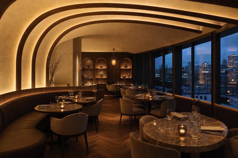 Illustrative restaurants & hospitality scene; not client premises.